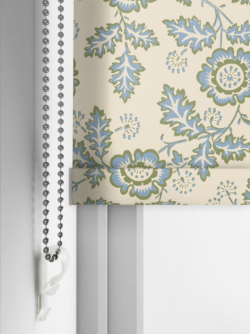 Land & Shore Green River roller blind (British brand)