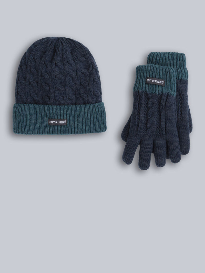 Kids fur lined hat and gloves set, lightweight winter accessory (British brand)