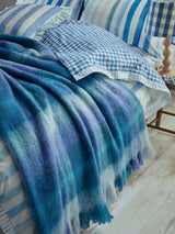 Next Bluebellgray Sea Blue Highland Check Throw Blanket 130cm x 170cm- Buy online at McGrocer