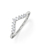 The Diamond Store lab diamond wishbone ring 0.15ct - British product