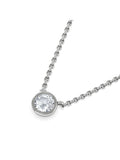 The Diamond Store lab diamond necklace 0.25ct H/SI 925 silver, UK version