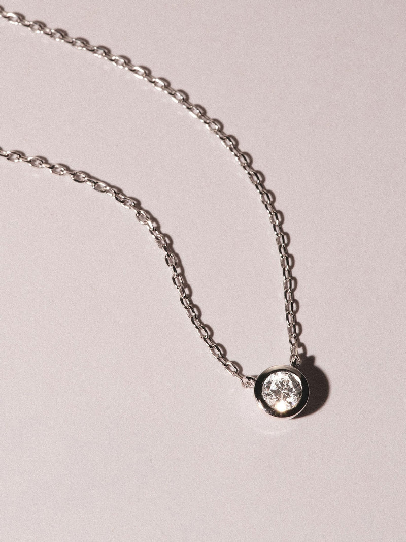 The Diamond Store lab diamond necklace 0.25ct H/SI 925 silver, UK version