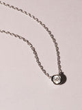 The Diamond Store lab diamond necklace 0.25ct H/SI 925 silver, UK version