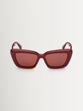 Max Mara red acetate vintage butterfly sunglasses - British product