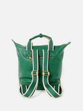 Oliver Bonas green slouch backpack with gold hardware (British brand)