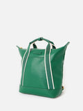Oliver Bonas green slouch backpack with gold hardware (British brand)