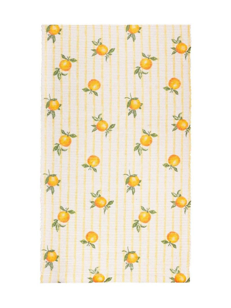 Furn yellow fruit table runner, imported from the UK