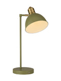 Searchlight green rechargeable desk lamp, imported from the UK