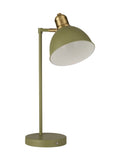 Searchlight green rechargeable desk lamp, imported from the UK