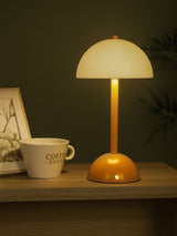 Next Searchlight Yellow Rechargeable Glass Shade Table Lamp- Buy online at McGrocer