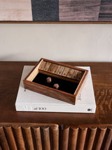 Next Libra Interiors Brown Pryce Mango Wood Shut The Box Game- Buy online at McGrocer