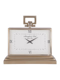 Libra Interiors Brass Latham small mantel clock - British product