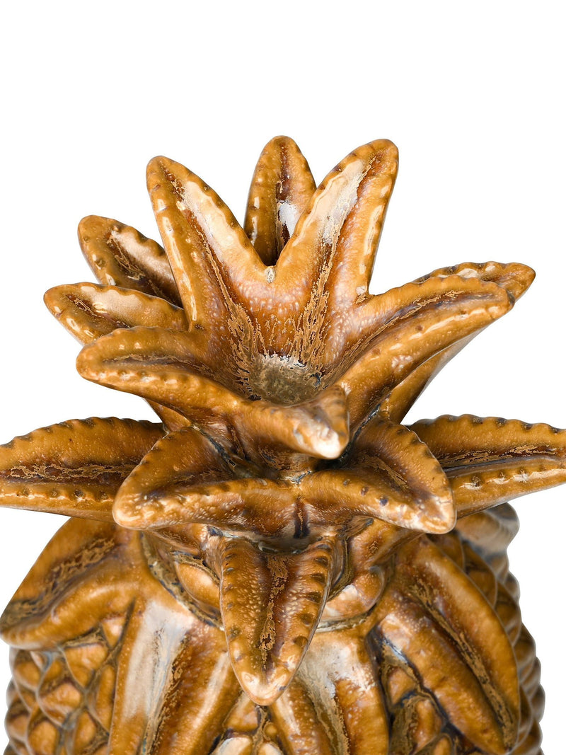 Libra Interiors ceramic pineapple decoration reactive glaze - British product