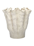 Libra Interiors Cream Coralie Glazed Vase Large, imported from the UK