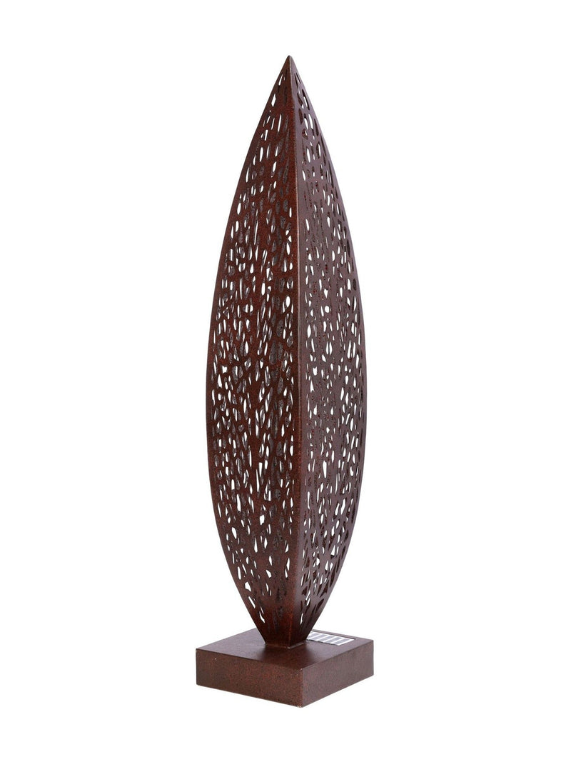 Libra Interiors Rustica Leaf outdoor sculpture 89cm - British product