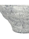 Libra Interiors Lunel glazed white vase, large size, imported from the UK