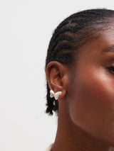 Next Inicio Silver Plated Satin Butterfly Earrings- Buy online at McGrocer