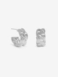 Inicio braided hoop earrings sterling silver plated, imported from the UK