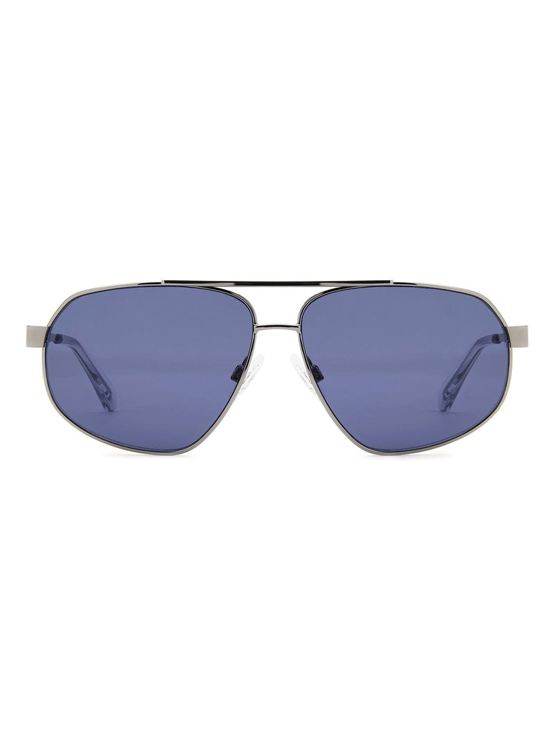 Prive Revaux silver rectangular geometrical sunglasses, UK version