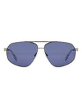 Prive Revaux silver rectangular geometrical sunglasses, UK version