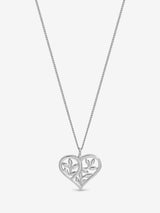Next Inicio Sterling Silver Plated Polished Tree Of Love Pendant- Buy online at McGrocer