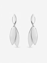Next Inicio Sterling Silver Plated Polished Double Drop Earrings- Buy online at McGrocer