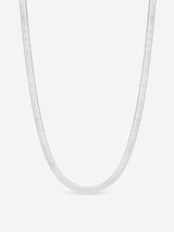 Next Inicio 925 Sterling Silver Snake Chain Necklace, 16in Chain with 2in Extender- Buy online at McGrocer