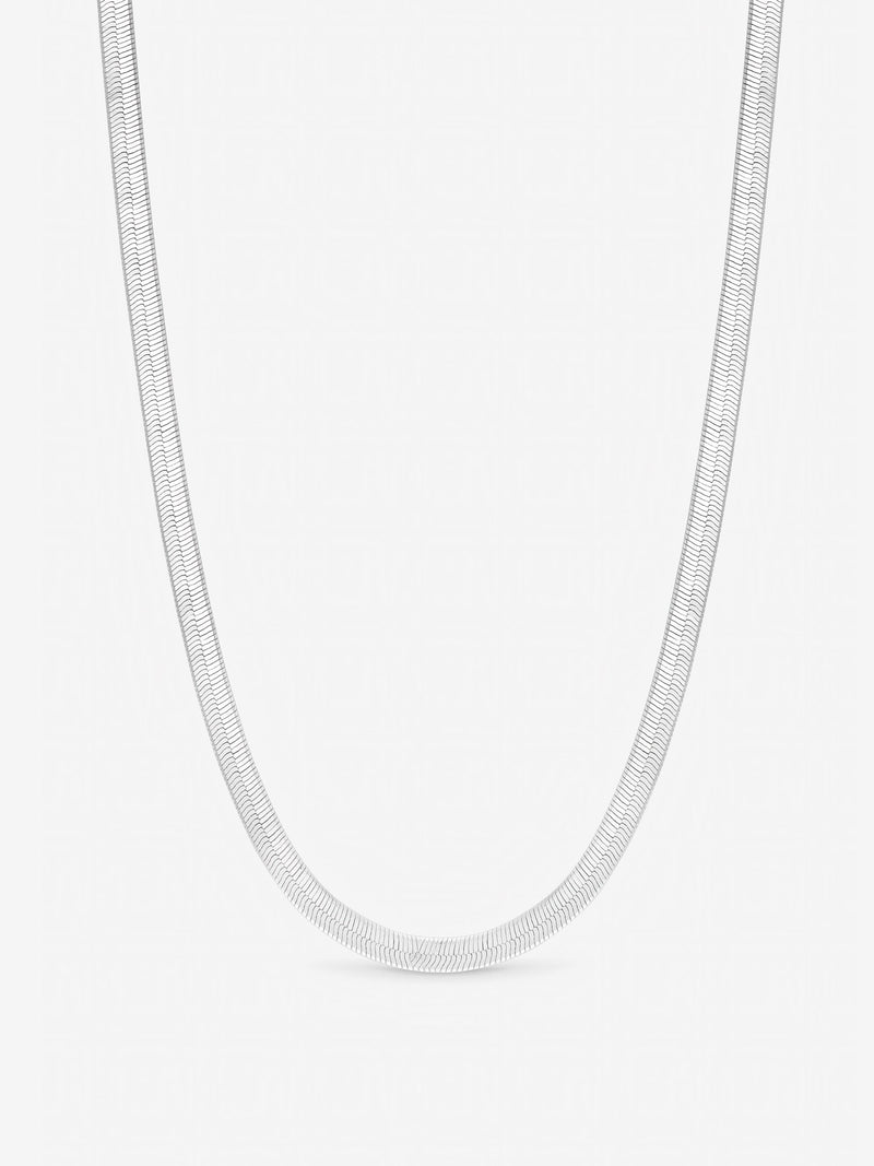 Inicio snake chain necklace sterling silver 16 inch - British product