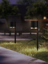Next Philips Black Fyce Outdoor Solar LED Pedestal Light- Buy online at McGrocer