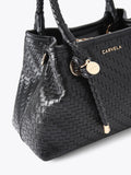 Carvela black Antonia weave mini bag - British product