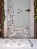 Lights4fun dual LED reindeer stag 1.15m - British product