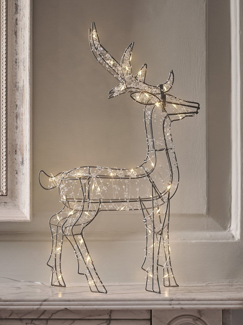 Lights4fun beaded micro light stag 50cm - British product