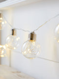 Lights4fun 10-bulb Silver Festoon Lights, imported from the UK