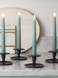Lights4fun eucalyptus LED taper candles 22cm (British brand)
