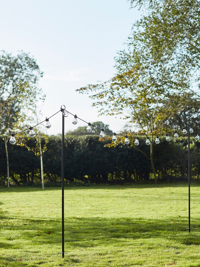 Lights4fun festoon pole black 2.75m (British brand)