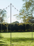 Lights4fun festoon pole black 2.75m (British brand)