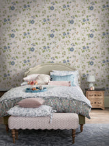Next Laura Ashley Chalk Blue Pennywell Grove Wallpaper 10m- Buy online at McGrocer