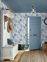 Next Laura Ashley Dark Seaspray Adwick Trail Wallpaper 10m- Buy online at McGrocer