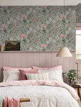 Next Laura Ashley Pistachio Otterham Garden Wallpaper 10m x 52cm- Buy online at McGrocer