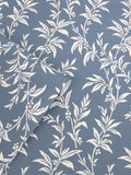 Laura Ashley Dark Seaspray Paxford Leaves wallpaper sample A4, UK version