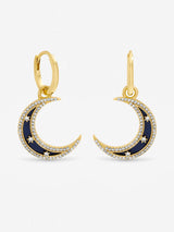 Next Inicio Gold Tone Lapis Celestial Earrings- Buy online at McGrocer