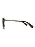 AllSaints square tortoiseshell sunglasses with khaki gradient lenses (British brand)