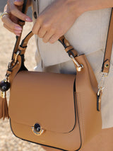 Next Luella Grey Brown Diana Top Handle Cross-Body Bag- Buy online at McGrocer