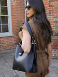 Luella Grey Andrea black hobo tote bag (British brand)