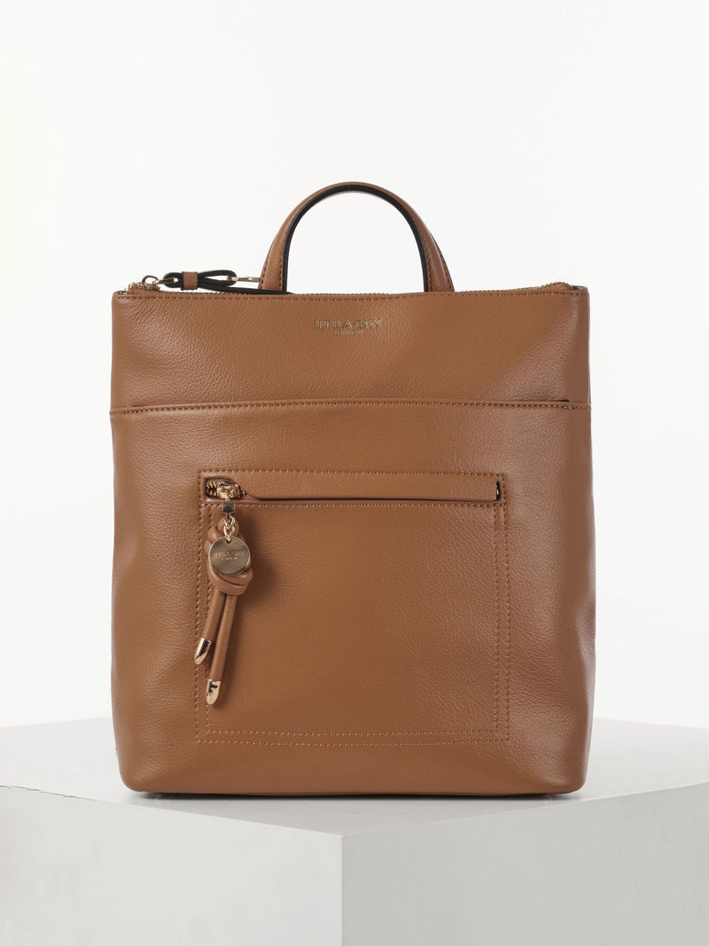 Luella Grey Brown Ella small casual backpack - British product