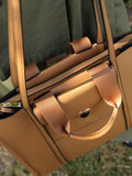 Luella Grey brown Darcy laptop tote bag (British brand)