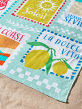 Catherine Lansfield Green Sardines cotton beach towel 76x160cm (British brand)