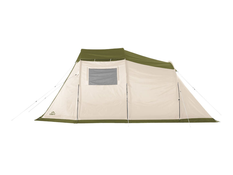 Family tent 4-person with porch and blackout windows, imported from the UK