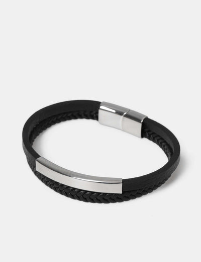 M&S Genuine Leather Double Row Bracelet- Buy online at McGrocer