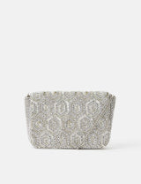 M&S Accessorize Geometric Beaded Chain Strap Clutch Bag- Buy online at McGrocer